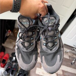 Gray and Black Athletic Shoes